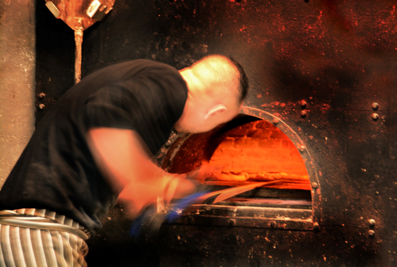 traditional wood-fired oven